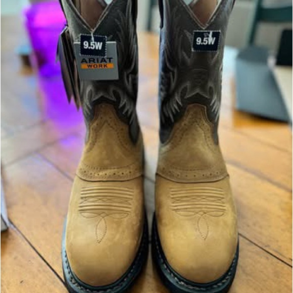 Ariat Work Waterproof Boots - Tan Size 9.5W